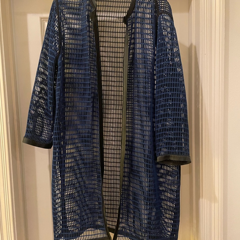 Elie Tahari Black and White Polka Dot Blouse